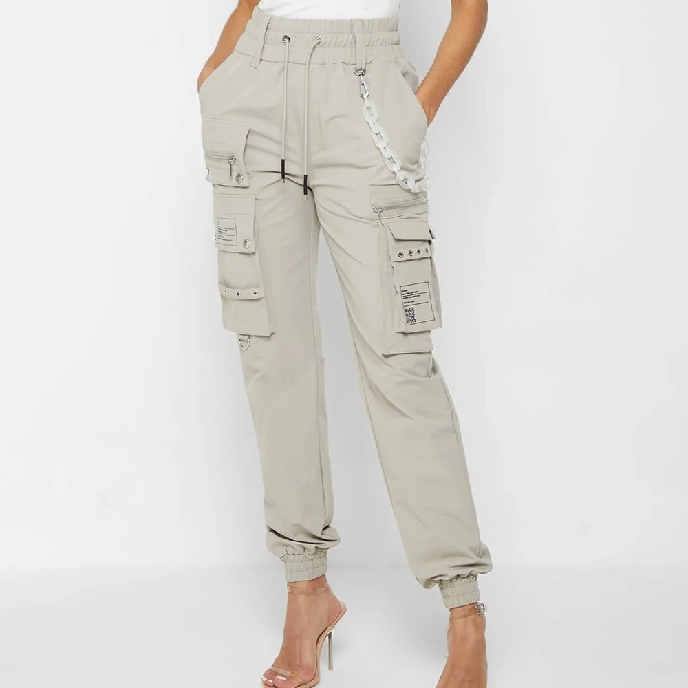 Manier De Voir Beige Cargo Pants